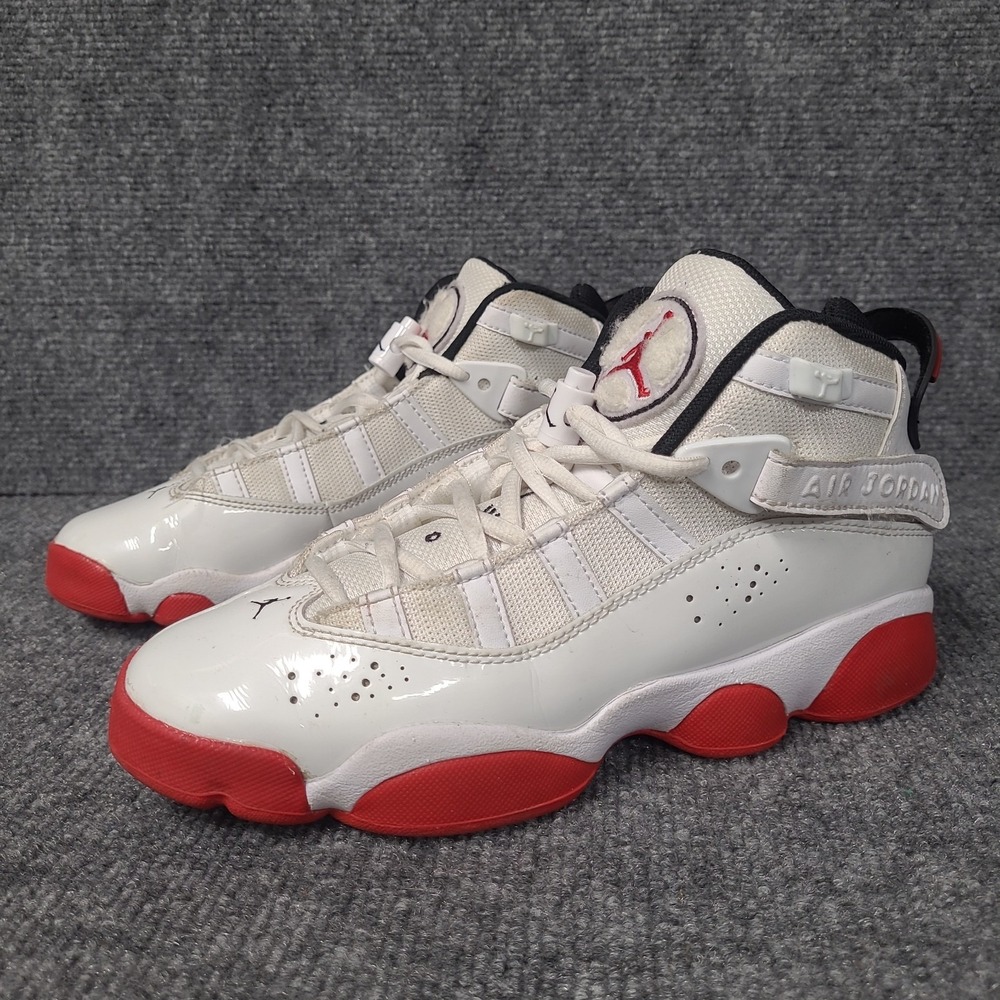 NIKE AIR Jordan 6 Rings J (GS) WHITE 323419-160 Sz 5 Y YOUTH